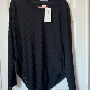 Black Long Sleeve Bodysuit